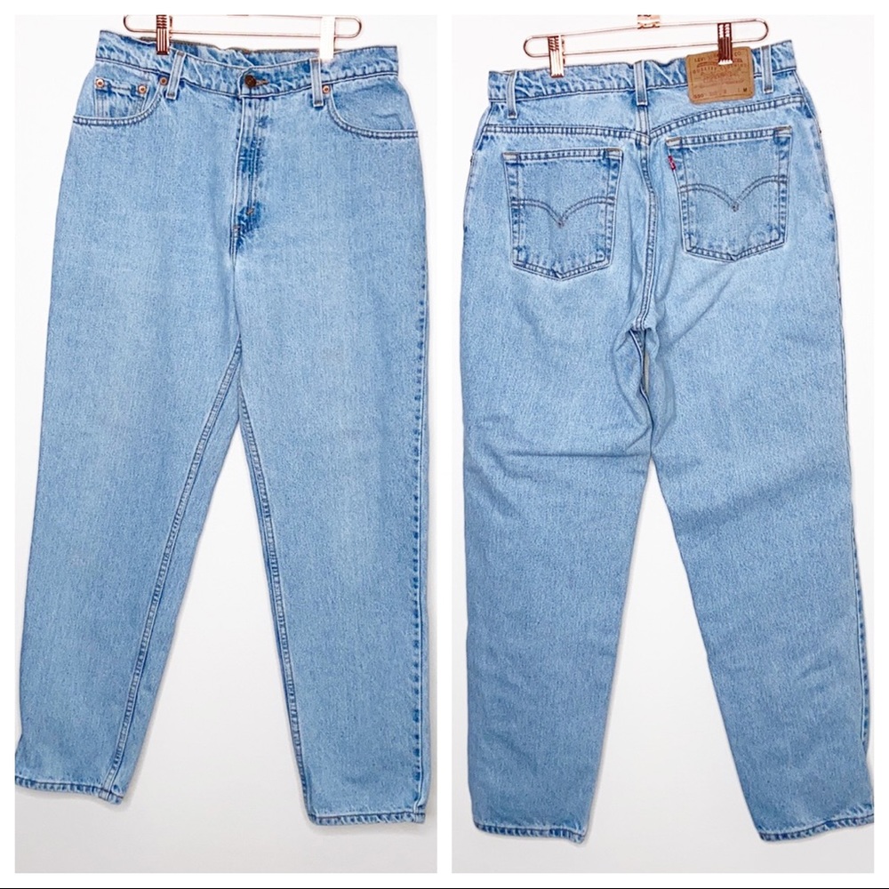 LEVI’S Vintage Woman’s 505 Boyfriend Cut High Rise Relaxed fit Tapered leg Sz 12